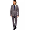 Elegant Gray Italian Wool Suit