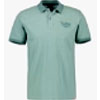 Polo Shirt In Melange Look